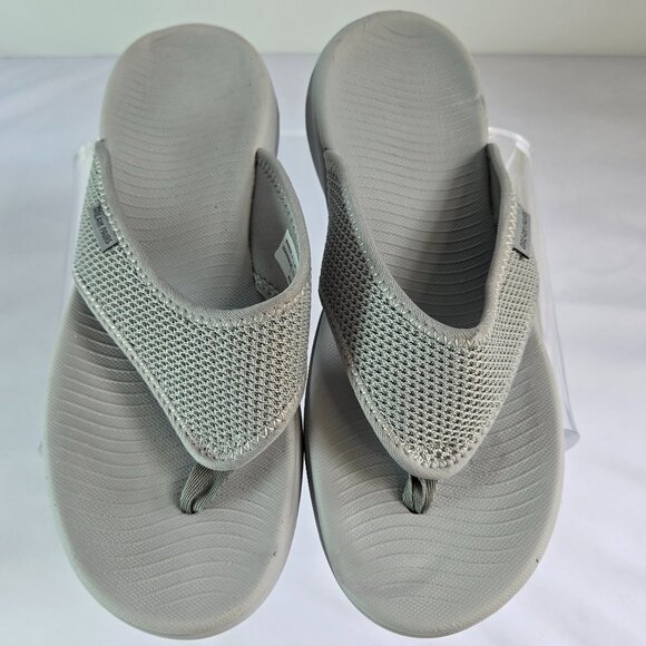 DREAM PAIRS Women Arch Support Soft Cushion Flip Flop Thong Sandals Sz: 9.5 Gray - Picture 1 of 14